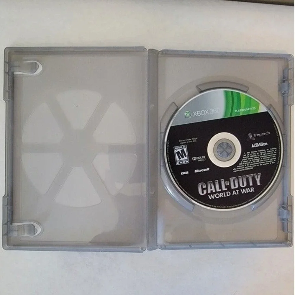 Call of Duty World at War Xbox 360 Platinum Hits Activision WWII FPS Game Tested